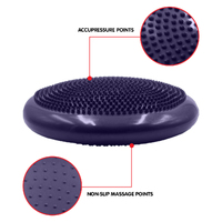 Powertrain Yoga Stability Disc w/ Pump Home Gym Pilate Balance Trainer - Purple thumbnail