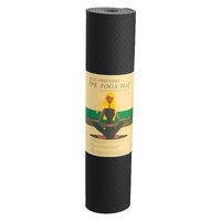 Powertrain Eco-friendly Dual Layer 6mm Yoga Mat | Midnight | Non-slip Surface And Carry Strap For Ultimate Comfort And Portability thumbnail