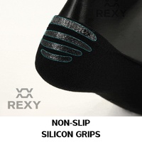 3X Rexy Cushion No Show Ankle Socks Small Non-Slip Breathable BLACK thumbnail
