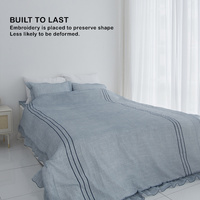 Saesom Flua Snow Comforter Set Queen Cool Quilt Bedspread WHITE thumbnail