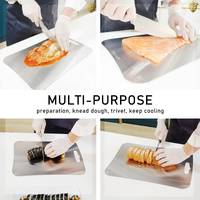 Stainless Steel Chopping Cutting Board Antibacterial Food Grade Large thumbnail