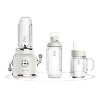 PHILEX Electric Blender Juice Smoothie Ice Mixer Retro 600ml WHITE thumbnail