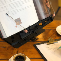 Adjustable Laptop Stand Foldable Tablet Book PC Holder Desk BLACK thumbnail