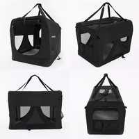 Portable Soft Dog Cage Crate Carrier L BLACK thumbnail