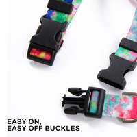 Dog Double-Lined Straps Harness Adjustable M SWEET GREEN thumbnail