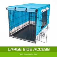 Cage Cover Enclosure for Wire Dog Cage Crate 30in BLUE thumbnail