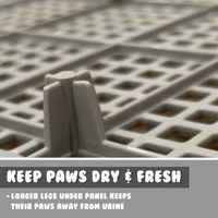 Dog Pet Potty Tray Training Toilet Raised Walls T1 GREY thumbnail