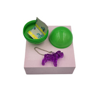 40X Geometric Translucent Dog Toy Capsules 50mm Collectible Gacha in Display Box thumbnail