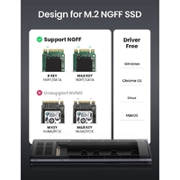 UGREEN 10903 M.2 SATA NGFF SSD Hard Drive Enclosure thumbnail
