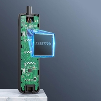 UGREEN 20984 USB 2.0 to 3 x USB2.0 with RJ45 (100Mbps) Ethernet Adapter (Black) thumbnail