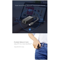 UGREEN 30287 USB-C 10/100Mbps Ethernet Adapter thumbnail