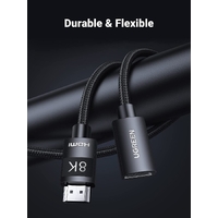 UGREEN 40447 HDMI Extension Cable 8K 60Hz 48Gbps Male to Female Cable 1M thumbnail
