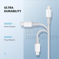 UGREEN 60749 MFi USB-C to iPhone 8-pin Charging Cable 2M thumbnail
