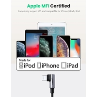 UGREEN 60765 90 Degree USB-C to iPhone 8-pin Cable 2M thumbnail