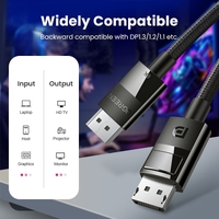 UGREEN 80390 DP V1.4 Male to Male Plastic Case Braided Cable 1M thumbnail