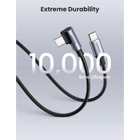 UGREEN 80714 USB-C 2.0 to Angle USB-C Cable Black 3M thumbnail
