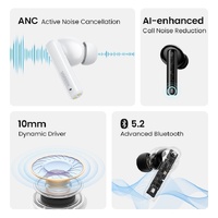 UGREEN 90401 HiTune T3 Active Noise-Cancelling Wireless Earbuds (Black) thumbnail