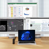 Simplecom CHT815 15-in-1 USB-C 4K Triple Display MST Docking Station with Dual HDMI DP thumbnail