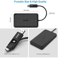 BENFEI 2.5 Inch SATA to USB Tool Free External Hard Drive Enclosure thumbnail