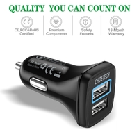 CHOETECH C0051 Quick Charge 3.0 Tech 30W Car Charger thumbnail