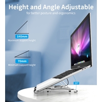 CHOETECH HUB-M43 7-in-1 USB-C Multiport Adapter with Foldable Laptop Stand thumbnail