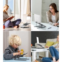 CHOETECH HUB-M48 7-in-1 Hub + Foldable Laptop stand USB-C to HDMI 4K/USB-A/TF&SD/USB-C with PD Charging thumbnail