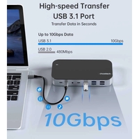 CHOETECH HUB-M52 15-in-1 Laptop USB-C Docking Station thumbnail