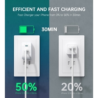 Choetech PD6009 40W Dual Fast USB C Charger 2-Port 20W PD 3.0 With Foldable Plug thumbnail