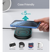 Choetech T570-S 2-in-1 Wireless Charger, 10W Max Wireless Charging Pad with Adapter for Galaxy Watch thumbnail