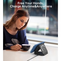 CHOETECH T588-F-BK 3-in-1 Foldable Fast Wireless Charger for Phone/Watch/Earphone thumbnail