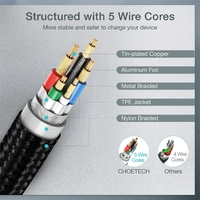CHOETECH XCC-1004 USB-C To USB-C Cable 2M thumbnail