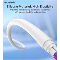 CHOETECH XCL-0002 Silicone USB-C to L Cable 1m White thumbnail