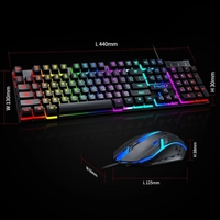 T-Wolf TF800 RGB 4-pcs Gaming Keyboard/Mouse/Headphone/Mouse Pad Kit Set thumbnail