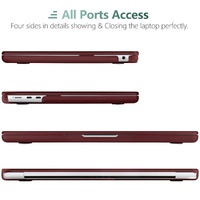 15 inch Air 2023 MacBook Air Matte Case  A2941 M2 Chip Hard Shell Case Keyboard Cover Wine Red thumbnail