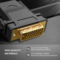 DVI-D 24+1 Male to HDMI Female Adapter Converter Gold Plated Support 1080P thumbnail
