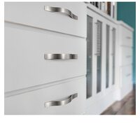 128mm Brushed Silver Furniture Kitchen Bathroom Cabinet Handles Drawer Bar Handle Pull Knob thumbnail