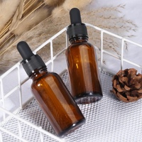 50ml (5 Pack) Amber Glass Dropper Bottle Liquid Essential Oils Bottle Bottles Leakproof Glass Tincture Bottles thumbnail