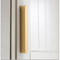 Solid Zinc Furniture Kitchen Bathroom Cabinet Handles Drawer Bar Handle Pull Knob Gold 128mm thumbnail