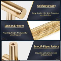 96mm Cabinet Handles Gold Drawer Pulls Knobs Hardware for Kitchen Bathroom Furniture Cupboard thumbnail