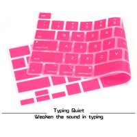 Keyboard Cover Skin For MacBook Pro 13 Pro 16 A2338 A2289 A2251 A2141 M1 M2 2020 to 2023 Hot Pink thumbnail