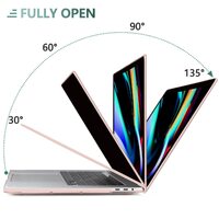 Suitable for  Sold Pink MacBook Pro 13 Inch Case 2016-2023 M1 M2 A2338 A2289 A2251 A2159 Hard Shell Case Keyboard Cover thumbnail