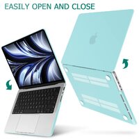 Suitable for  MacBook Pro 14 Max Inch Case 2023 2022 2021 M2 A2779 M1 A2442 Hardshell Case Keyboard Cover Turquoise thumbnail