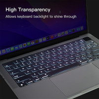 Keyboard Cover Skin For MacBook Air Pro 13 13.6 14 15.3 16 A2442 A2779 A2485 A2780 A2681 A2941 M1 M2 2021 to 2023 Clear thumbnail