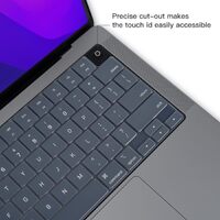 Keyboard Cover Skin For MacBook Air Pro 13 13.6 14 15.3 16 A2442 A2779 A2485 A2780 A2681 A2941 M1 M2 2021 to 2023 Grey thumbnail