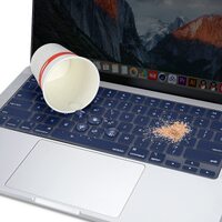 Keyboard Cover Skin For MacBook Air Pro 13 13.6 14 15.3 16 A2442 A2779 A2485 A2780 A2681 A2941 M1 M2 2021 to 2023 Navy Blue thumbnail