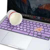 Keyboard Cover Skin For MacBook Air Pro 13 13.6 14 15.3 16 A2442 A2779 A2485 A2780 A2681 A2941 M1 M2 2021 to 2023 purple thumbnail