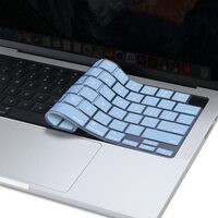 Keyboard Cover Skin For MacBook Air Pro 13 13.6 14 15.3 16 A2442 A2779 A2485 A2780 A2681 A2941 M1 M2 2021 to 2023 Sky Blue thumbnail