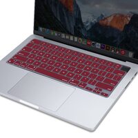 Keyboard Cover Skin For MacBook Air Pro 13 13.6 14 15.3 16 A2442 A2779 A2485 A2780 A2681 A2941 M1 M2 2021 to 2023 Wine Red thumbnail