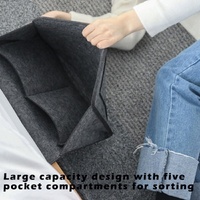 Bed Organiser Bed Caddy Sofa Organiser Bedside Organiser Book Magazines Organiser Dark Grey thumbnail