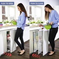 2x Magnetic Push Latches for Cabinets Push to Open Kitchen Hardware for Drawer Cupboard Wardrobe Closet thumbnail